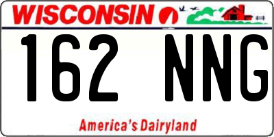 WI license plate 162NNG