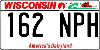 WI license plate 162NPH