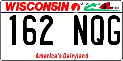 WI license plate 162NQG