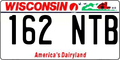 WI license plate 162NTB