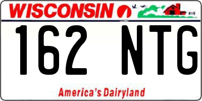 WI license plate 162NTG