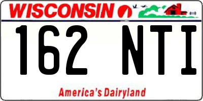 WI license plate 162NTI