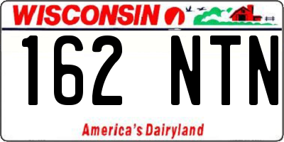 WI license plate 162NTN