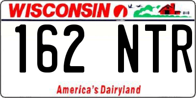 WI license plate 162NTR