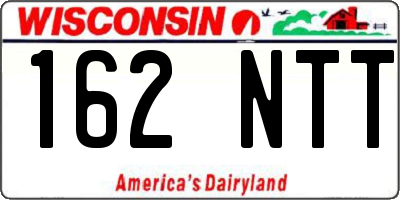 WI license plate 162NTT