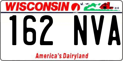 WI license plate 162NVA