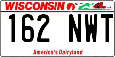 WI license plate 162NWT