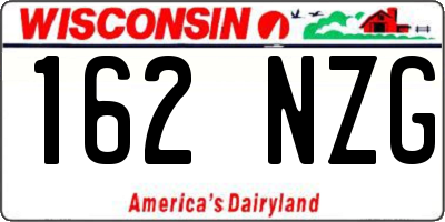 WI license plate 162NZG