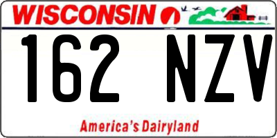 WI license plate 162NZV