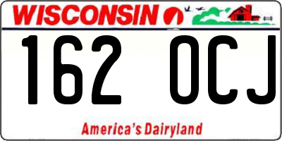 WI license plate 162OCJ