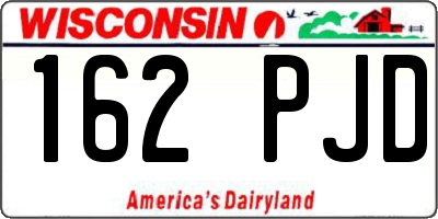 WI license plate 162PJD