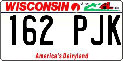 WI license plate 162PJK