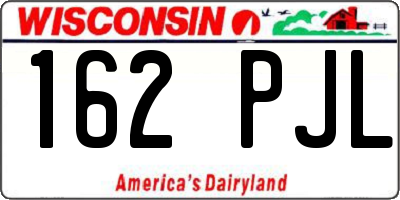 WI license plate 162PJL