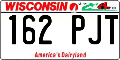 WI license plate 162PJT