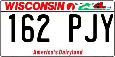 WI license plate 162PJY