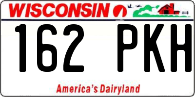 WI license plate 162PKH