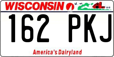 WI license plate 162PKJ