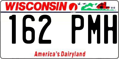 WI license plate 162PMH