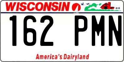 WI license plate 162PMN