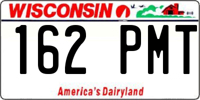 WI license plate 162PMT