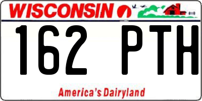 WI license plate 162PTH