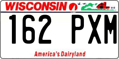 WI license plate 162PXM