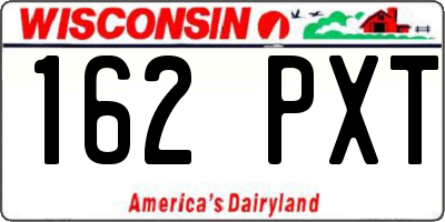 WI license plate 162PXT