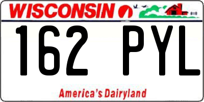 WI license plate 162PYL