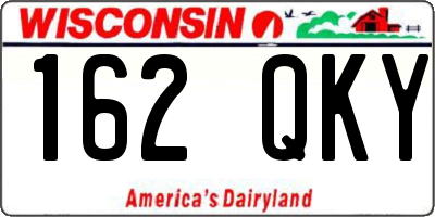 WI license plate 162QKY