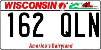 WI license plate 162QLN