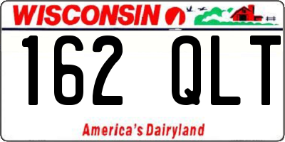 WI license plate 162QLT