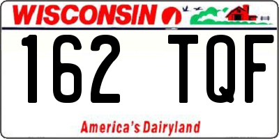 WI license plate 162TQF