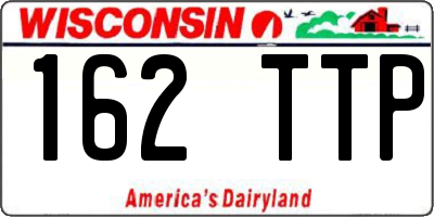 WI license plate 162TTP