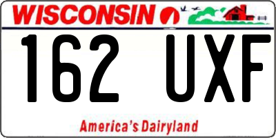 WI license plate 162UXF