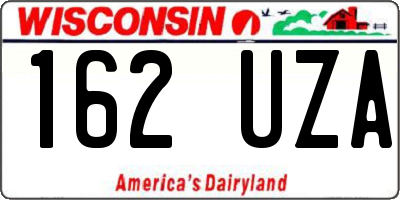 WI license plate 162UZA