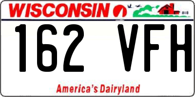 WI license plate 162VFH