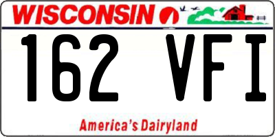 WI license plate 162VFI