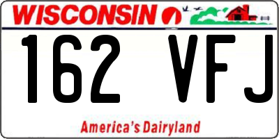 WI license plate 162VFJ