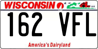 WI license plate 162VFL