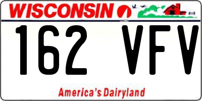 WI license plate 162VFV