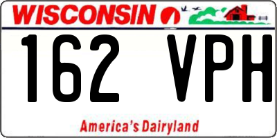 WI license plate 162VPH
