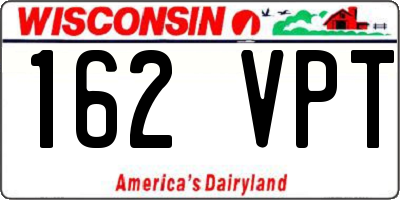 WI license plate 162VPT