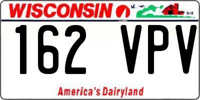 WI license plate 162VPV
