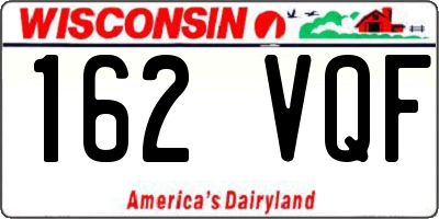 WI license plate 162VQF