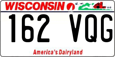 WI license plate 162VQG
