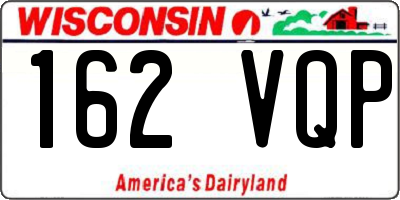 WI license plate 162VQP