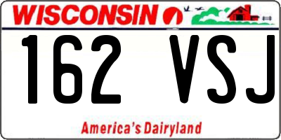 WI license plate 162VSJ
