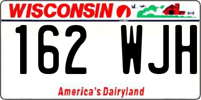 WI license plate 162WJH