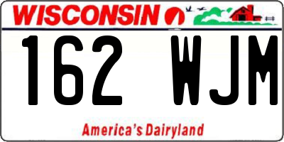 WI license plate 162WJM