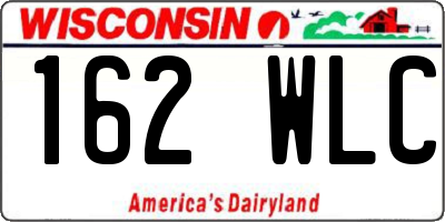 WI license plate 162WLC